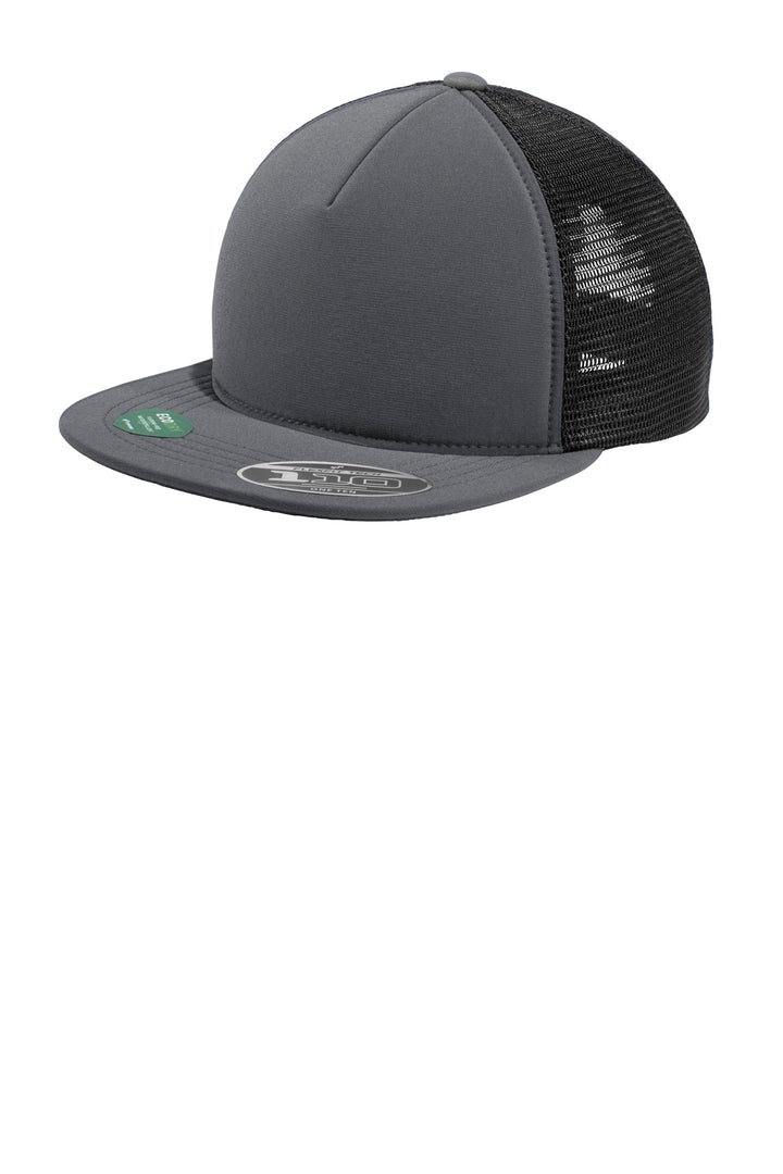 Port Authority  Flexfit 110  Foam Outdoor Cap. C937 — Graphite/ Black — front