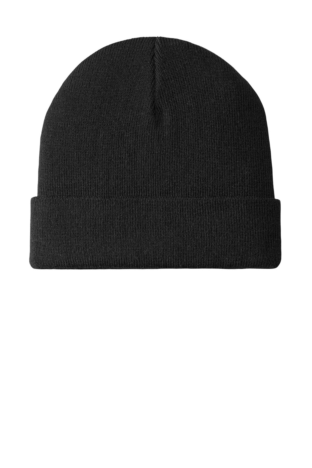 Port Authority  Knit Cuff Beanie C939 — Black — front