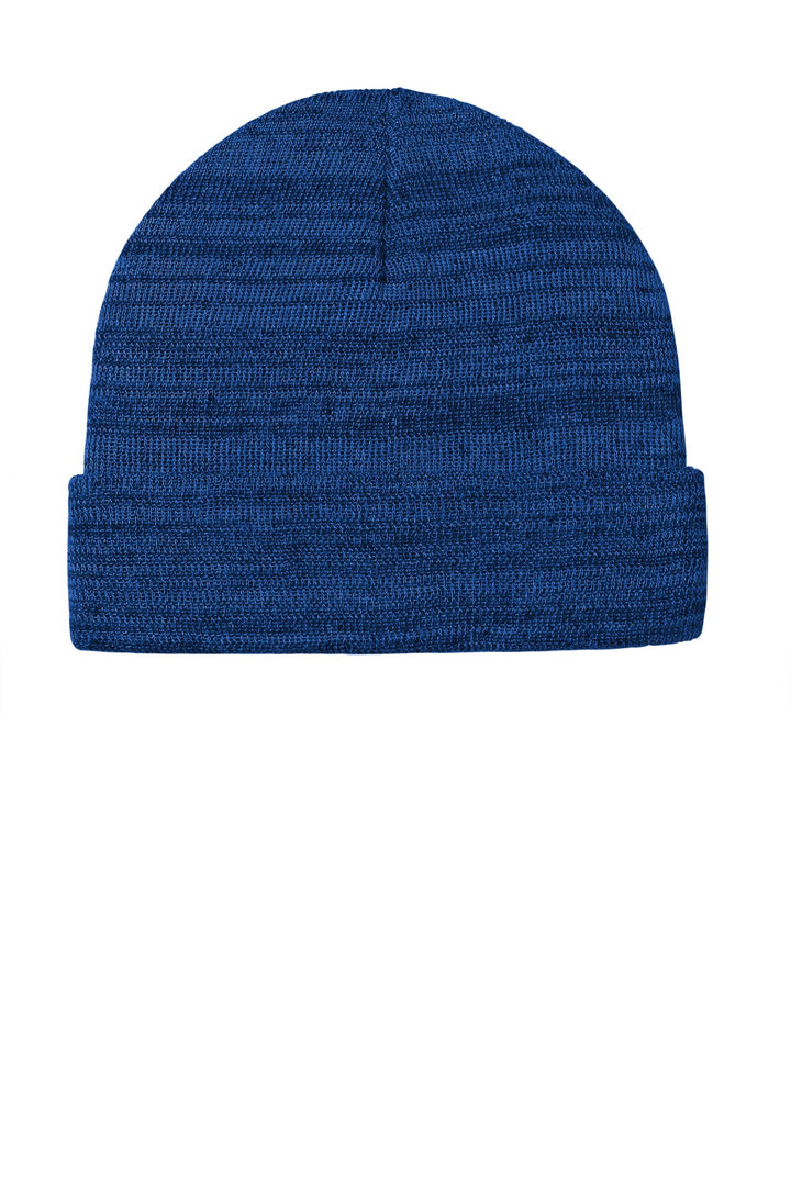 Port Authority  Knit Cuff Beanie C939 — True Royal Heather — front