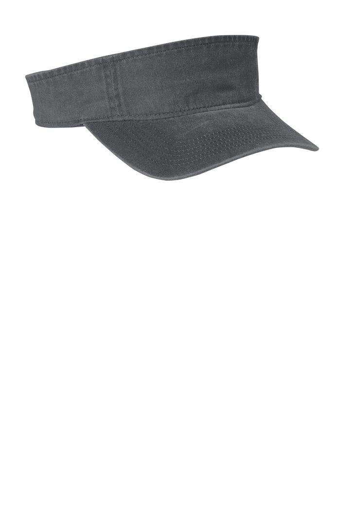 Port Authority  Beach Wash  Visor. C944 — Coal — front