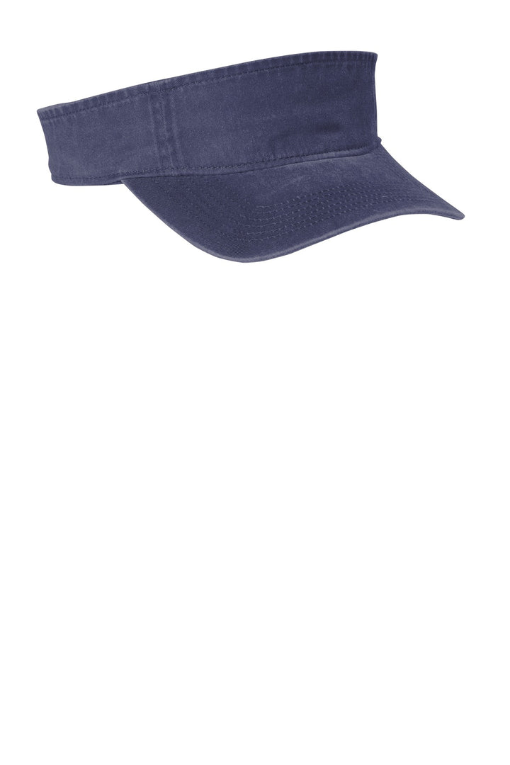 Port Authority  Beach Wash  Visor. C944 — Denim Blue — front