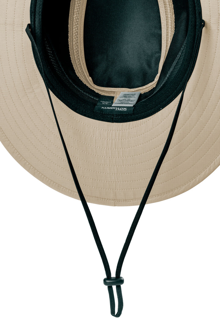 Port Authority Outdoor Ventilated Wide Brim Hat C947 — Stone — front