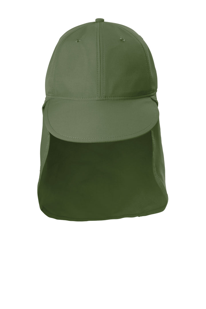 Port Authority Outdoor UV Sun Shade Cap C949 — Olive Leaf — front