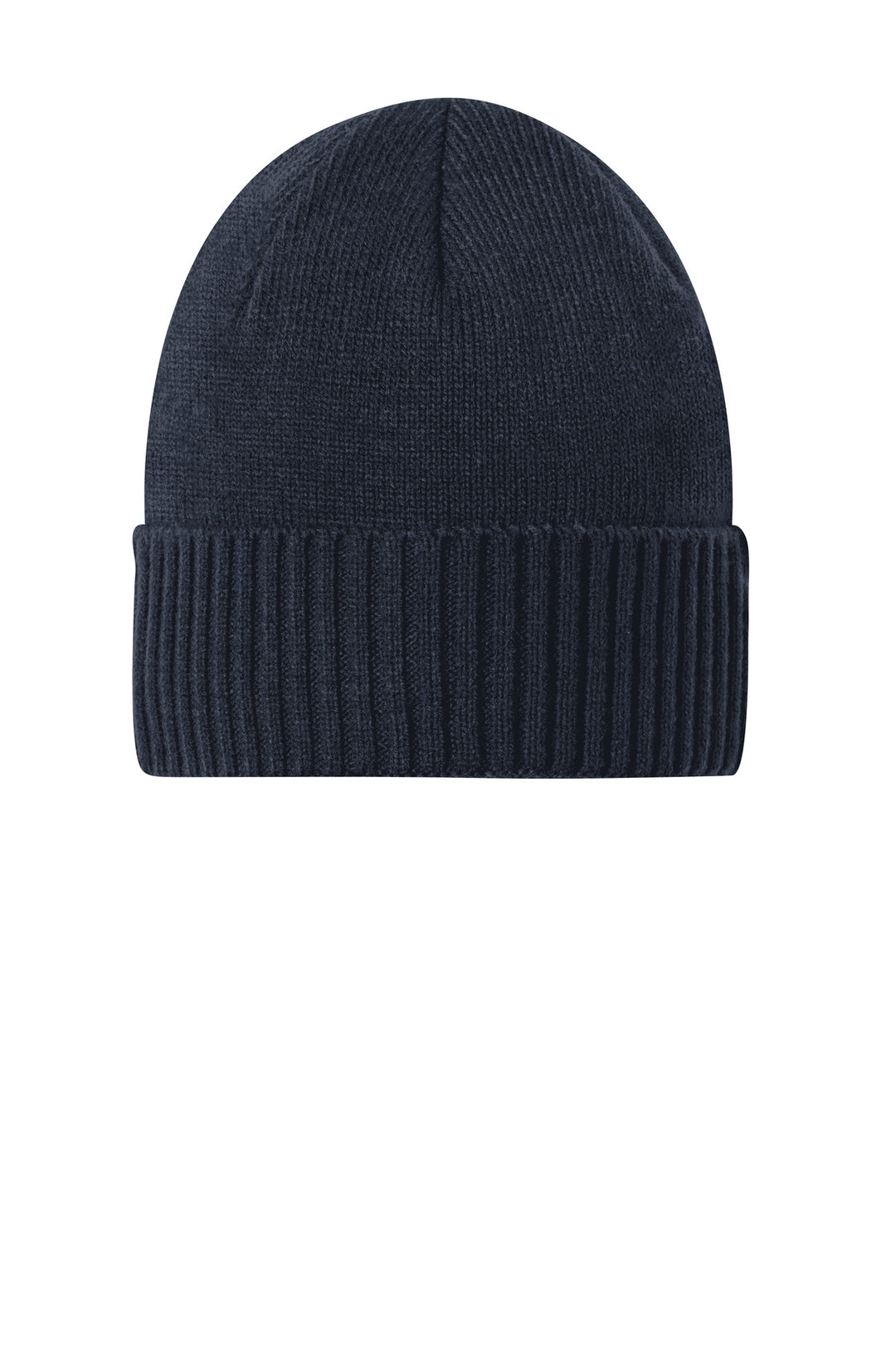 Port Authority Rib Knit Cuff Beanie C951 — River Blue Navy — front