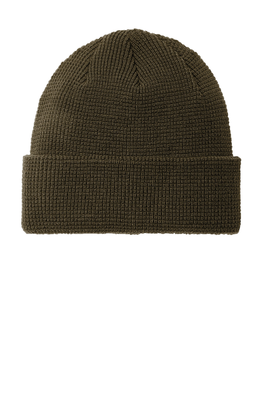 Port Authority Thermal Knit Cuffed Beanie C955 — Olive Green — front
