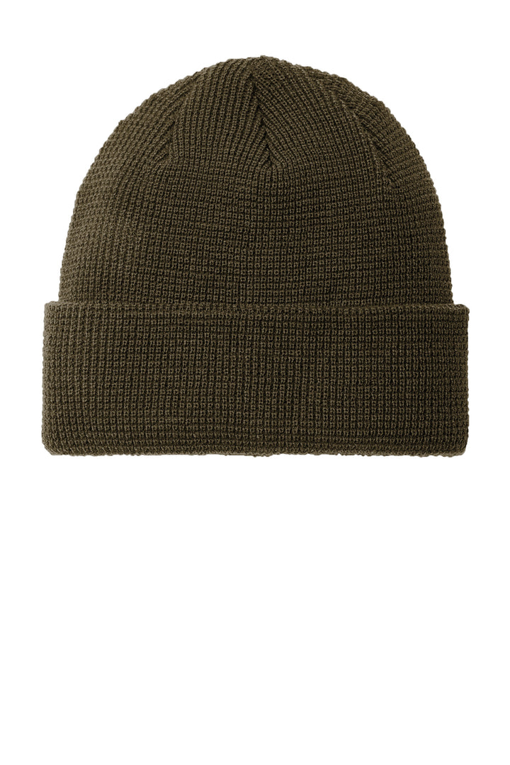 Port Authority Thermal Knit Cuffed Beanie C955 — Olive Green — front