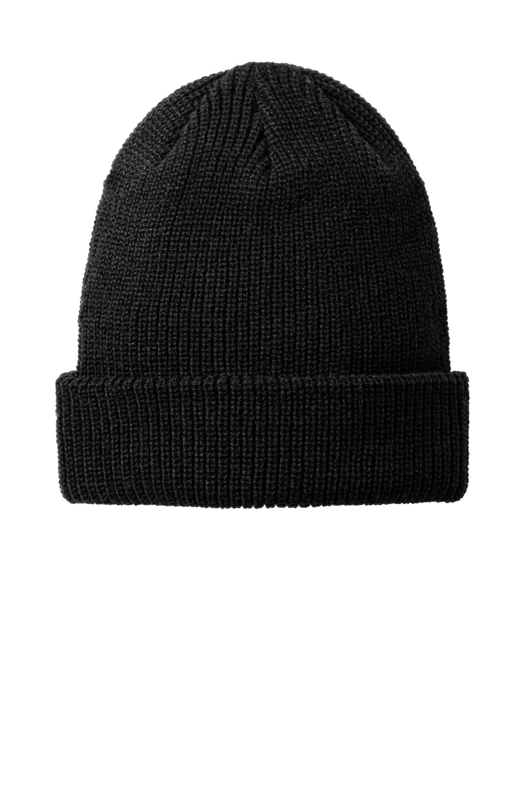 Port Authority Chunky Knit Beanie C958 — Deep Black — front
