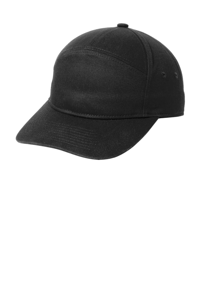 Port Authority 7-Panel Cap C964 — Black — front
