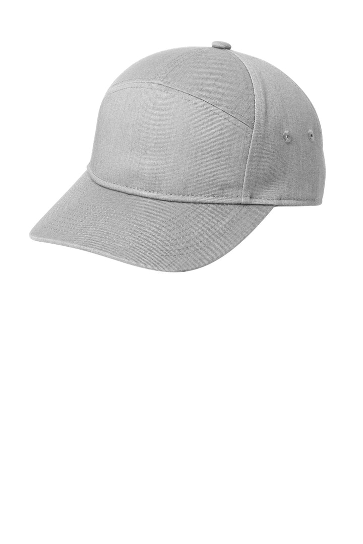 Port Authority 7-Panel Cap C964 — Heather Grey — front