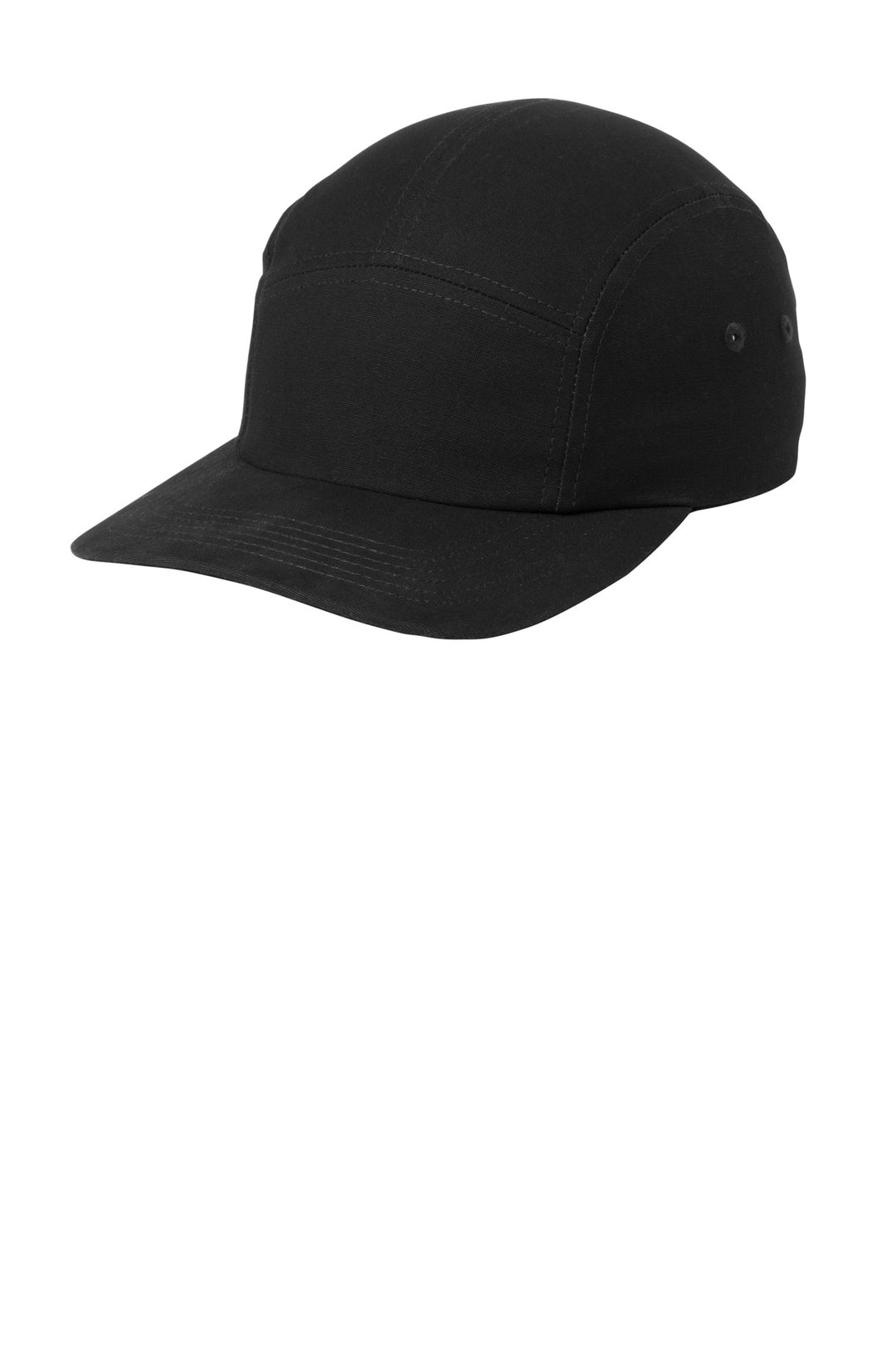 Port Authority Brushed Cotton Camper Cap C970 — Black — front