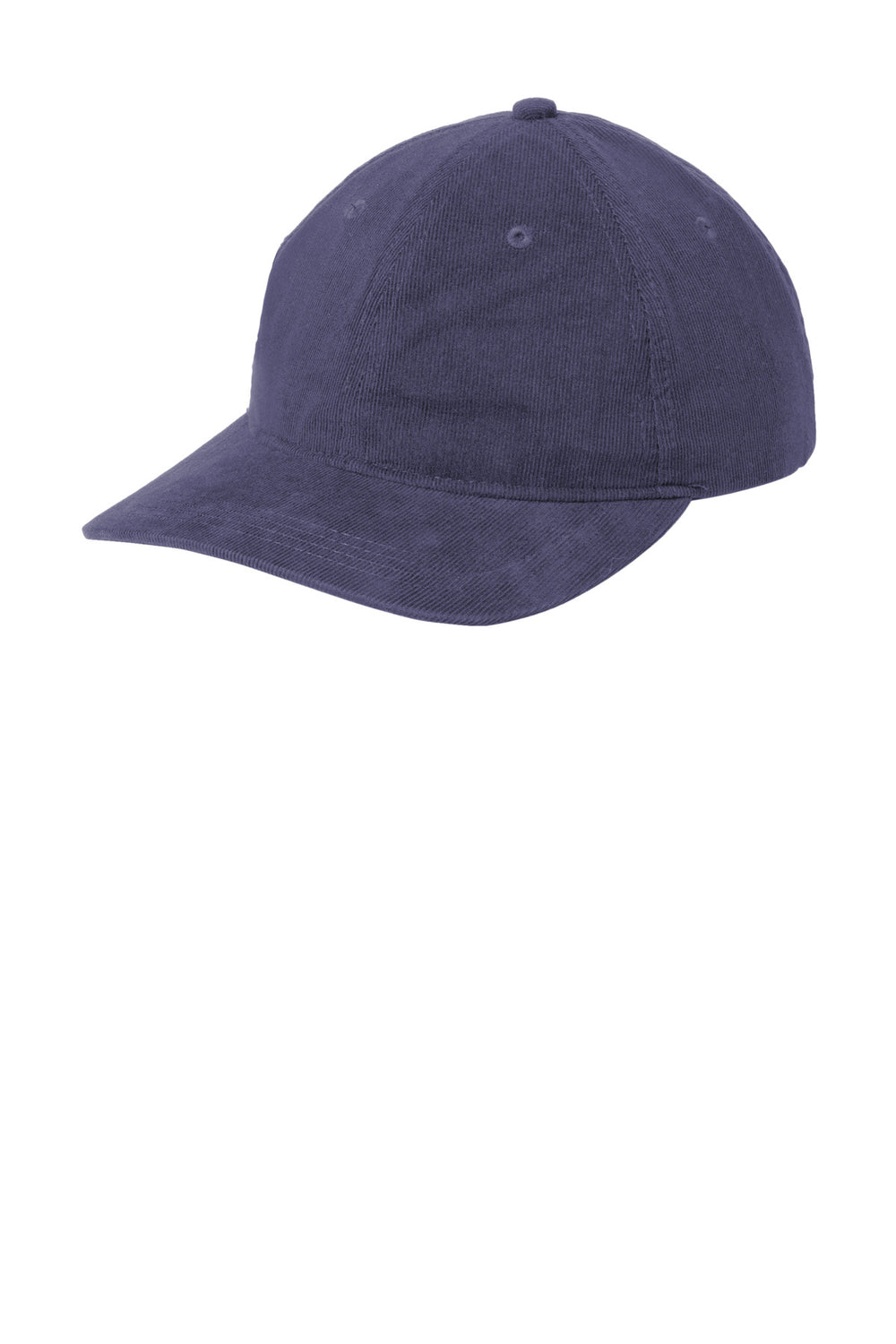 Port Authority Light Corduroy Dad Cap C973 — Dress Blue Navy — front