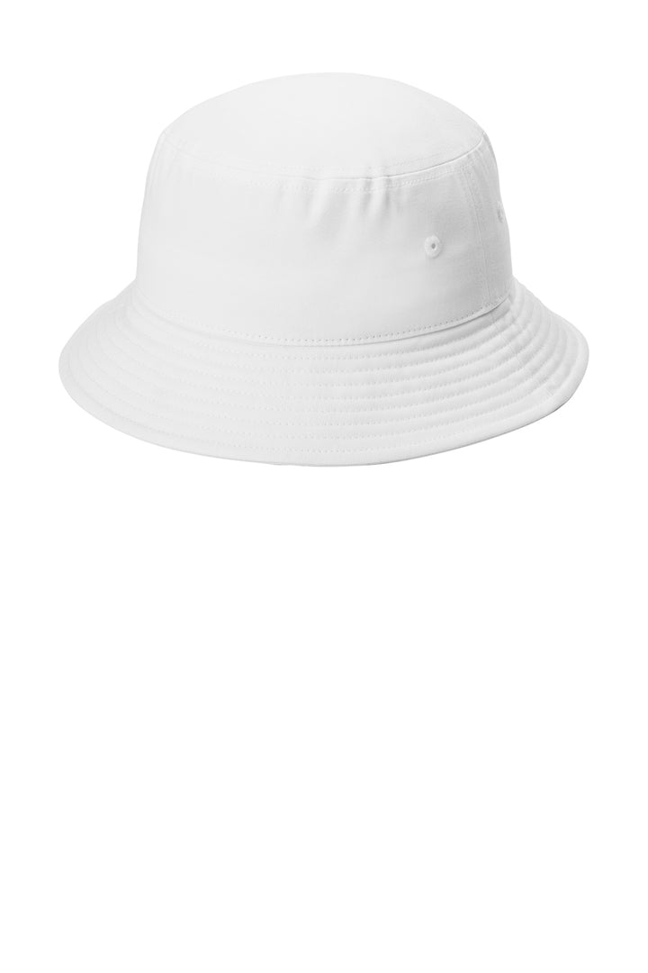 Port Authority Twill Classic Bucket Hat C975 — White — front