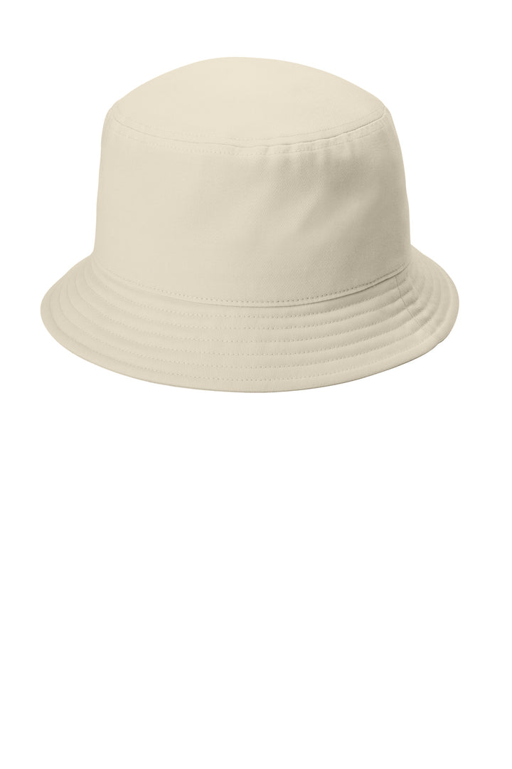 Port Authority Twill Short Brim Bucket Hat C976 — Sahara — front
