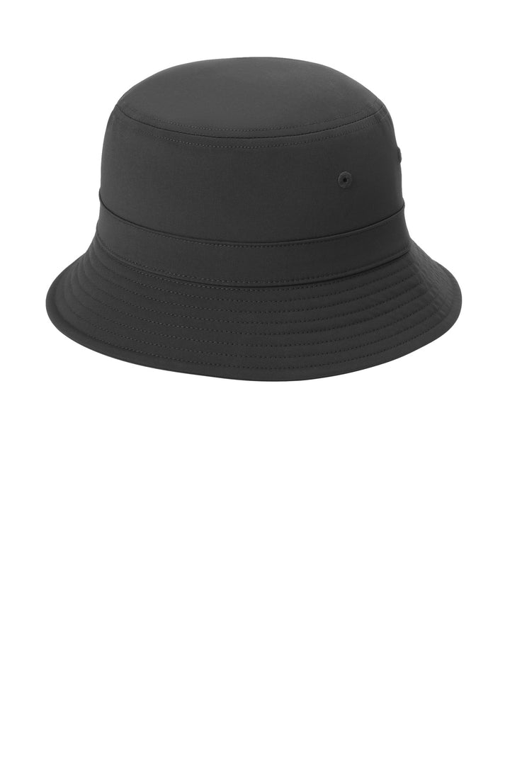Port Authority Poly Bucket Hat C980 — Black — front