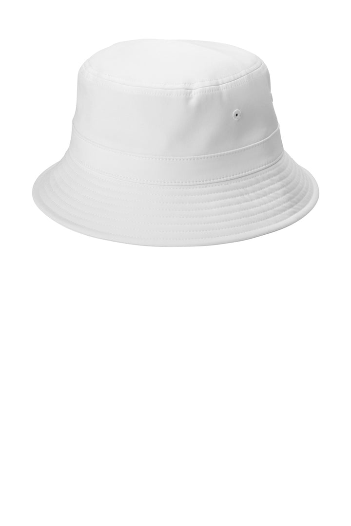 Port Authority Poly Bucket Hat C980 — White — front