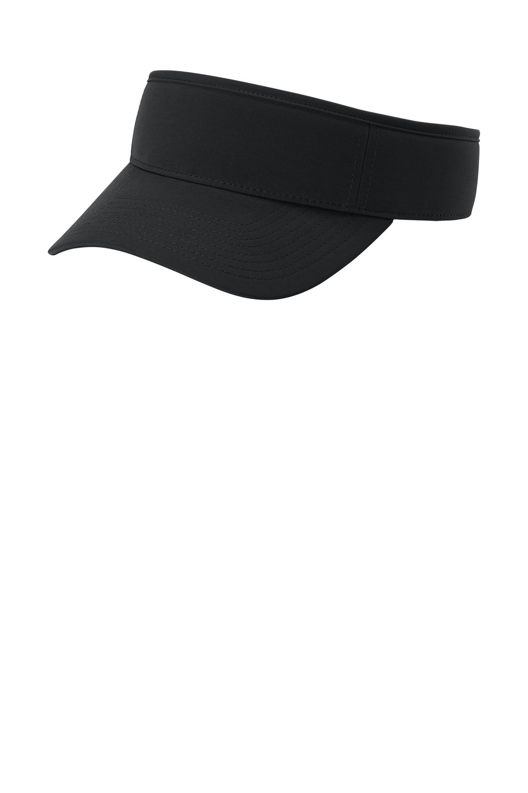 Port Authority Poly Visor C983 — Black — front