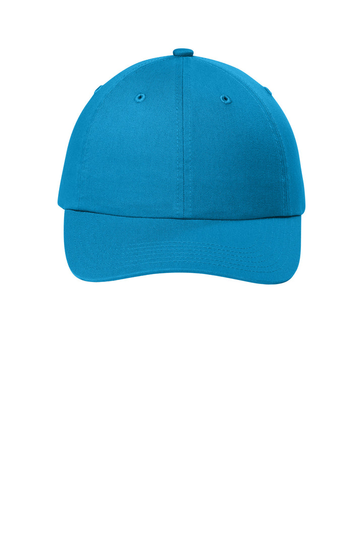 Port Authority Wearever Unstructured Twill Snapback Cap C992 — Parcel Blue — front