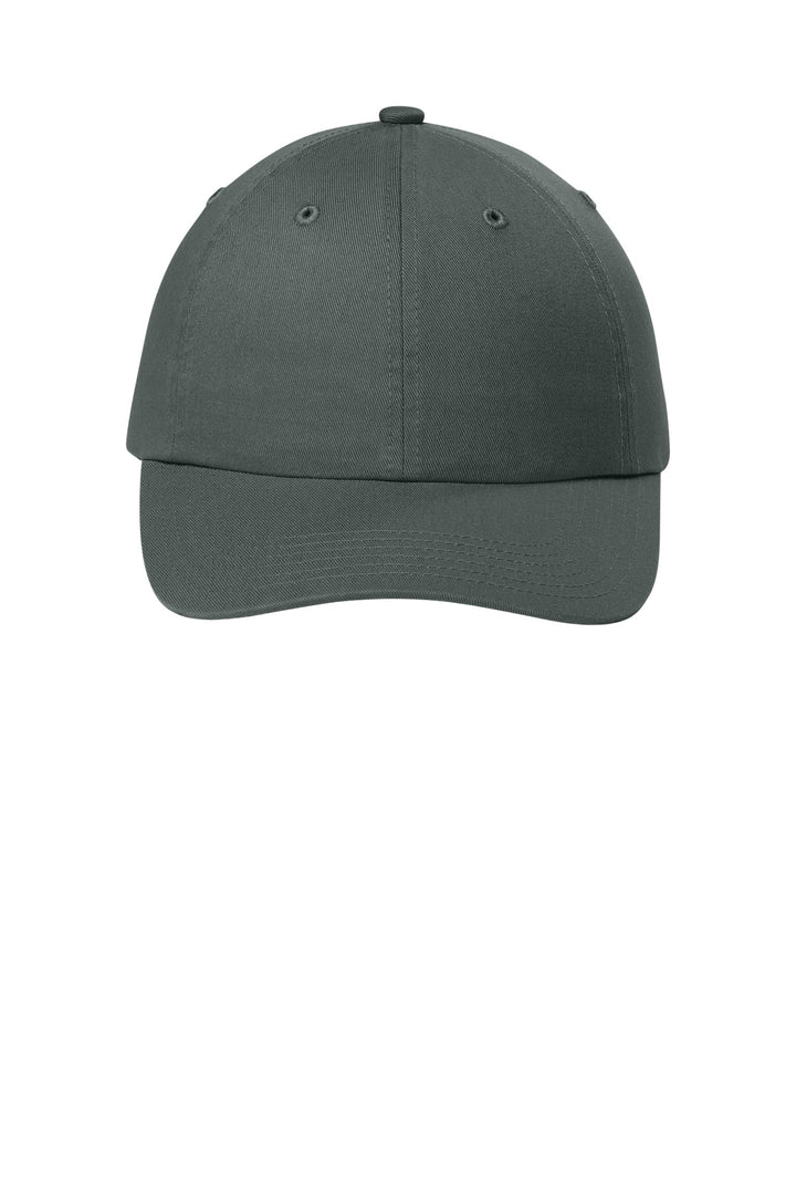 Port Authority Wearever Unstructured Twill Snapback Cap C992 — Storm Grey — front