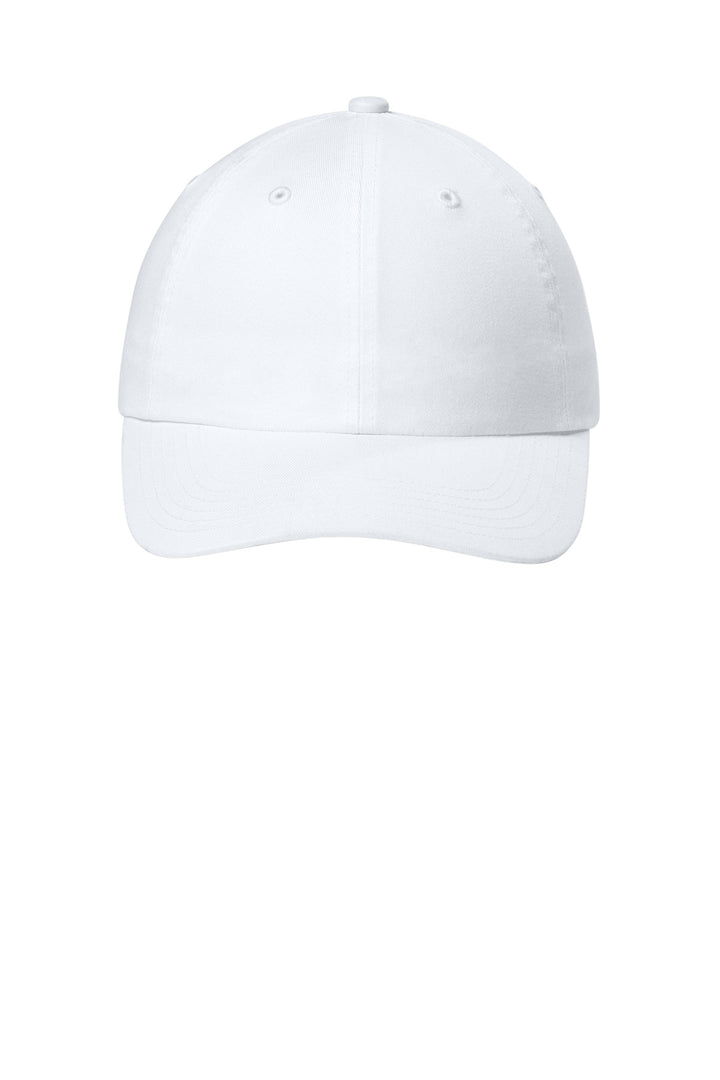 Port Authority Wearever Unstructured Twill Snapback Cap C992 — White — front