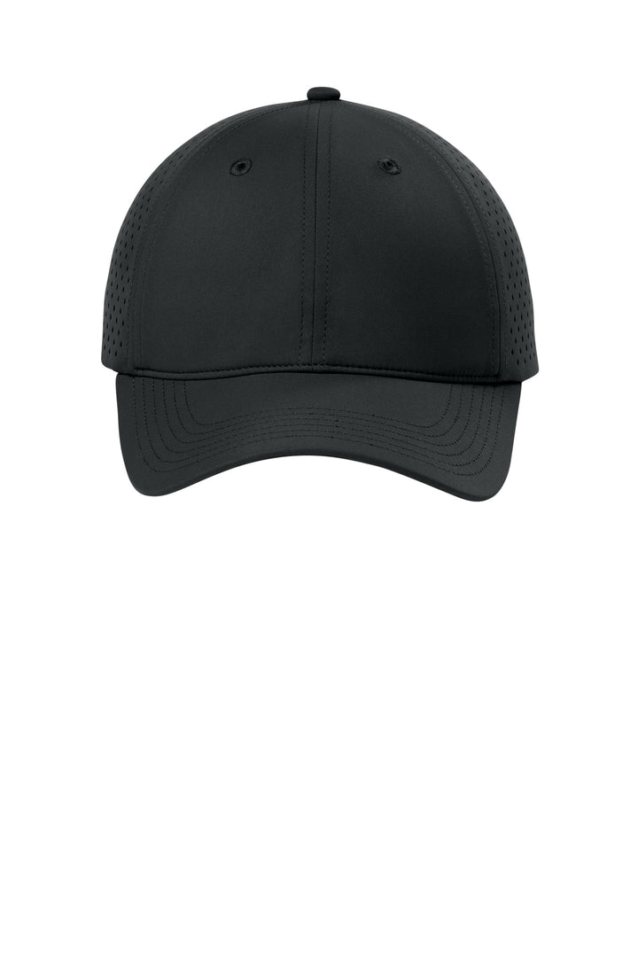 Port Authority All-Day Performance UPF Perforated Cap C995 — Deep Black — front