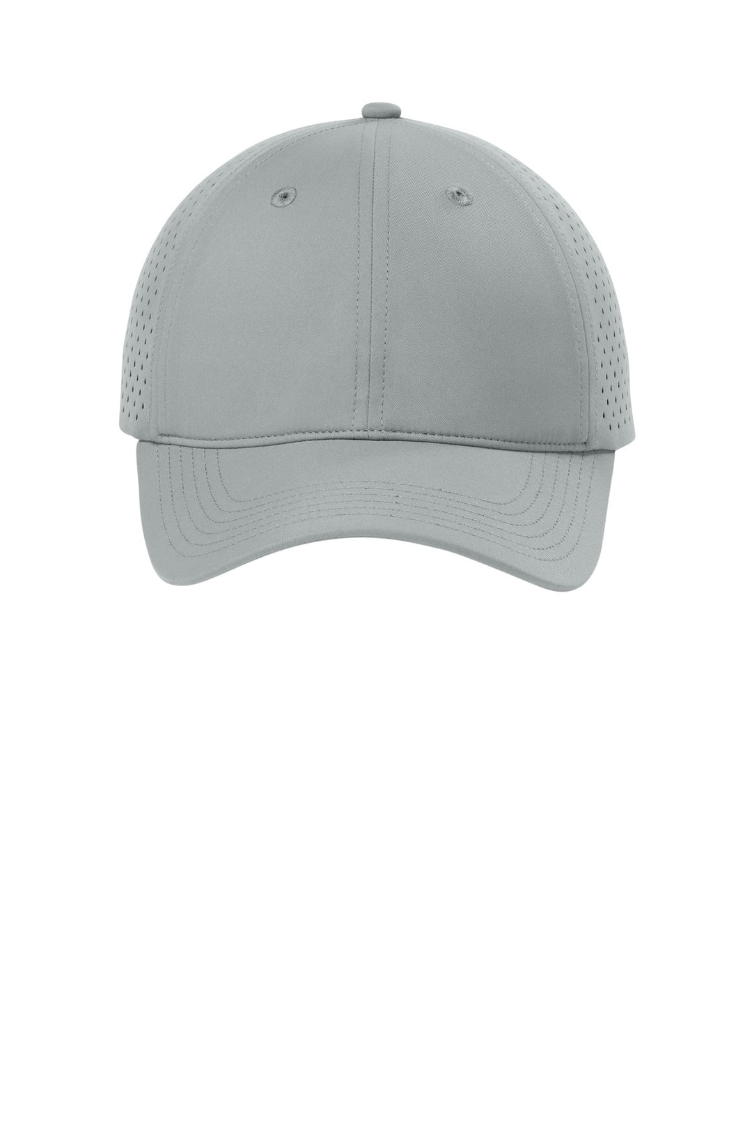 Port Authority All-Day Performance UPF Perforated Cap C995 — Silver — front
