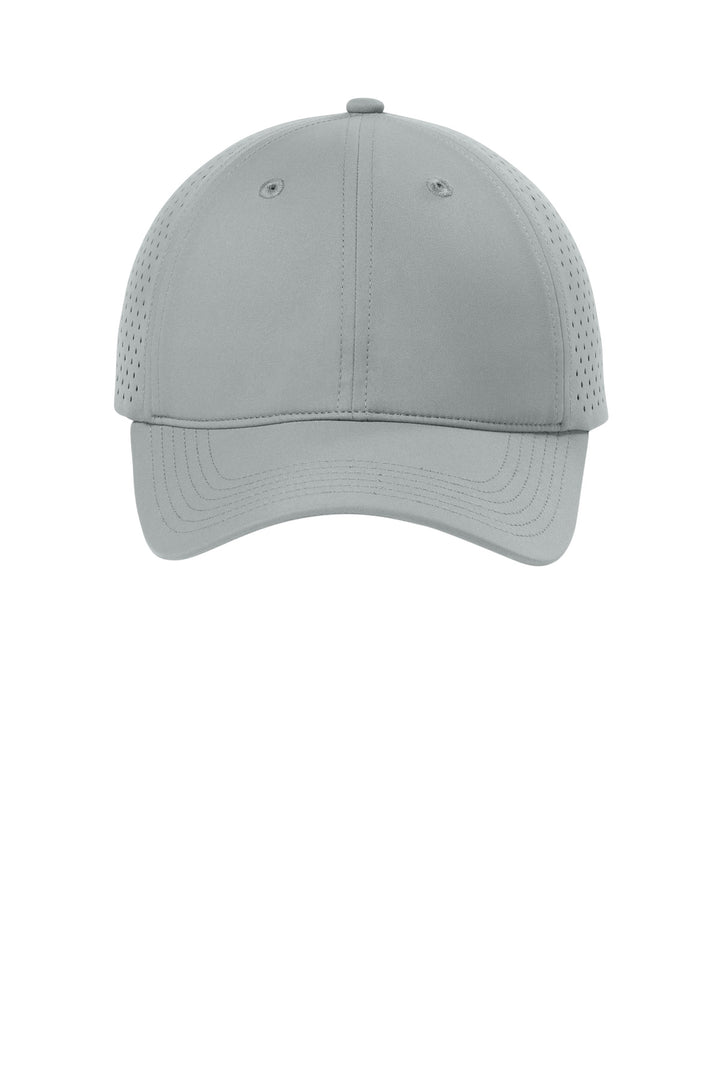 Port Authority All-Day Performance UPF Perforated Cap C995 — Silver — front