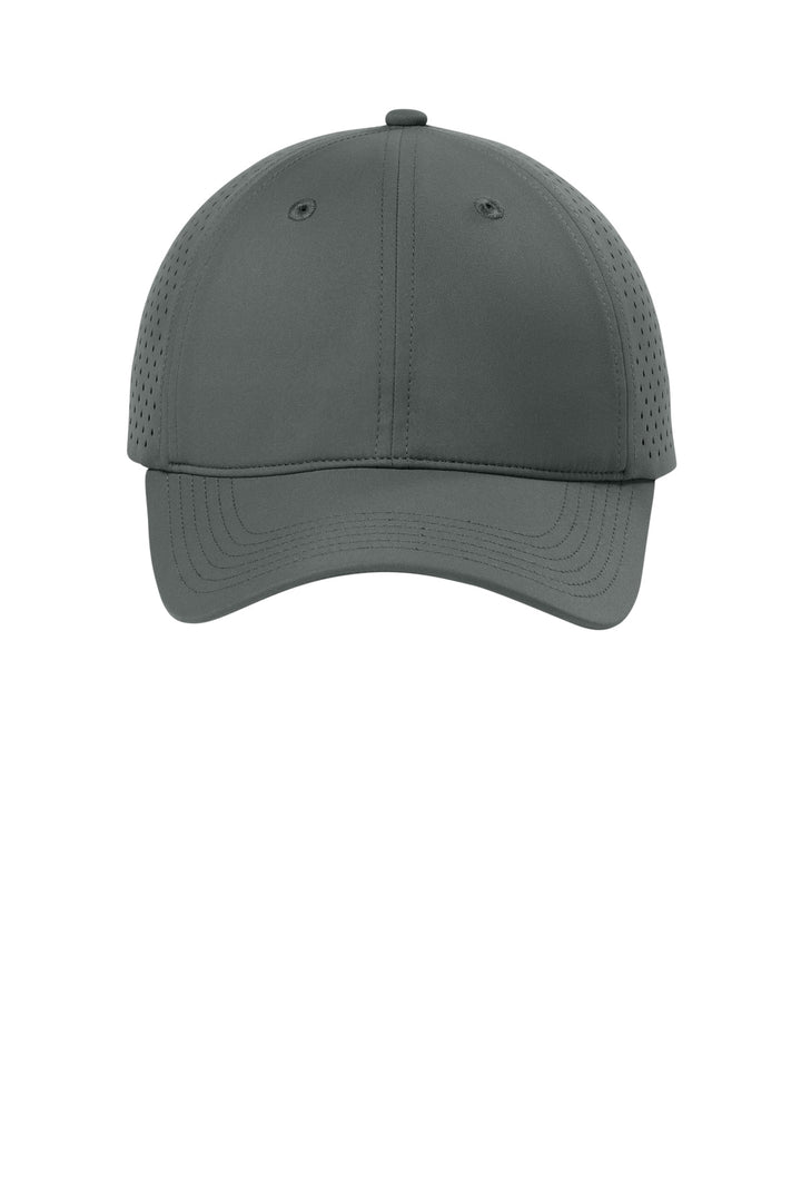Port Authority All-Day Performance UPF Perforated Cap C995 — Storm Grey — front
