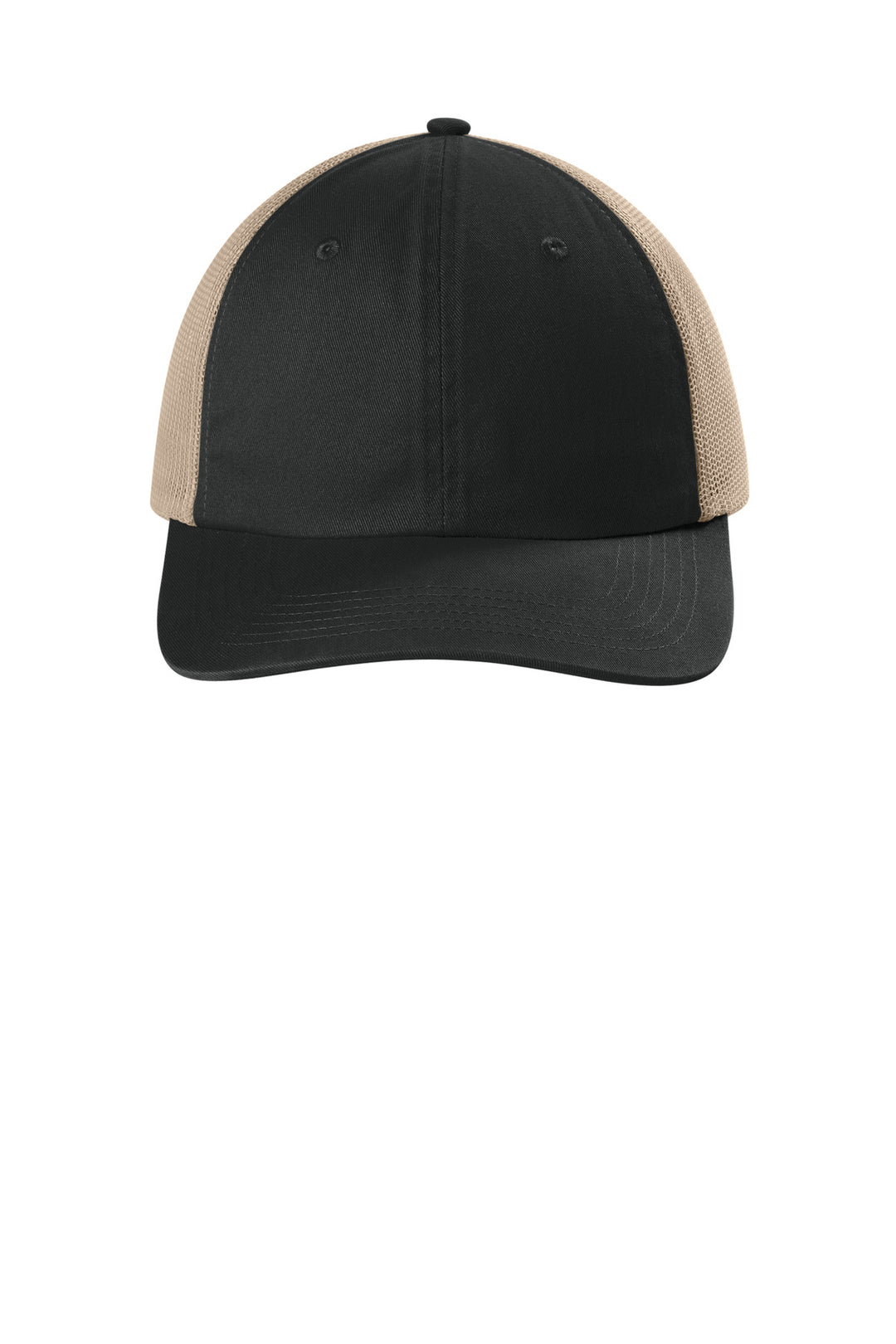 Comfort Colors Sunwashed Trucker Cap CCST0 — Black — front