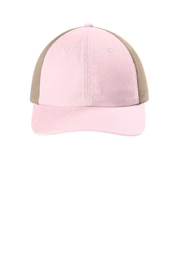 Comfort Colors Sunwashed Trucker Cap CCST0 — Blossom — front