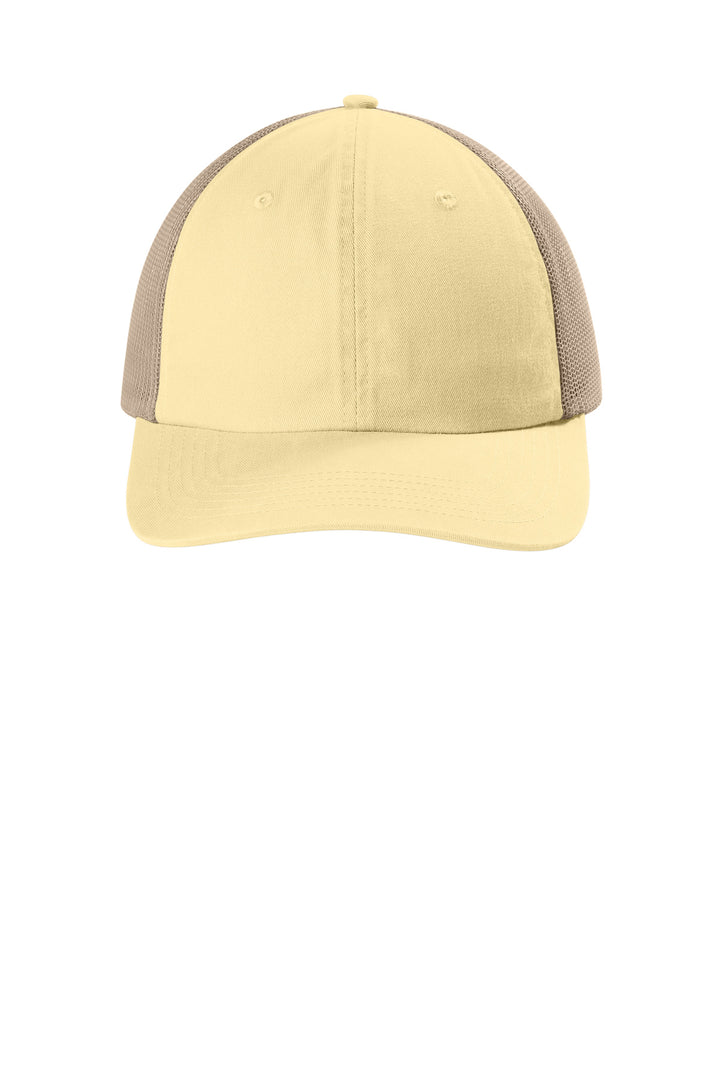 Comfort Colors Sunwashed Trucker Cap CCST0 — Butter — front