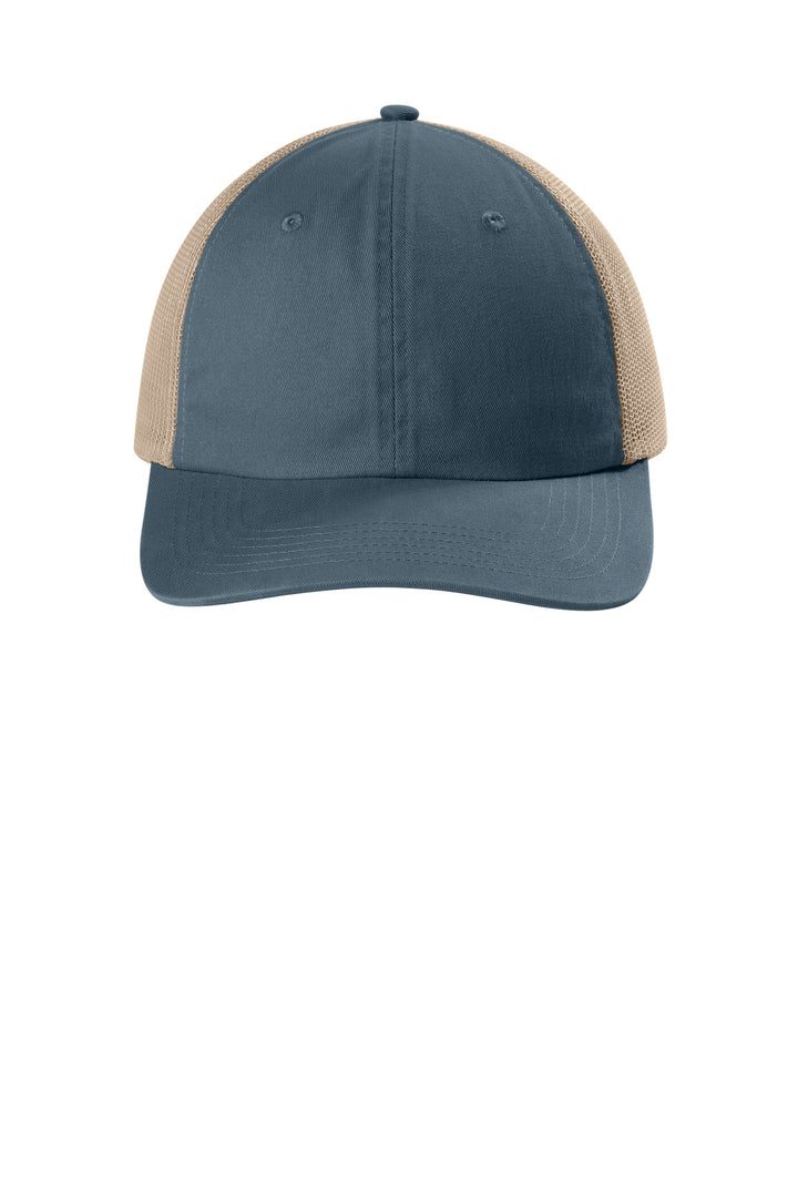Comfort Colors Sunwashed Trucker Cap CCST0 — Denim — front