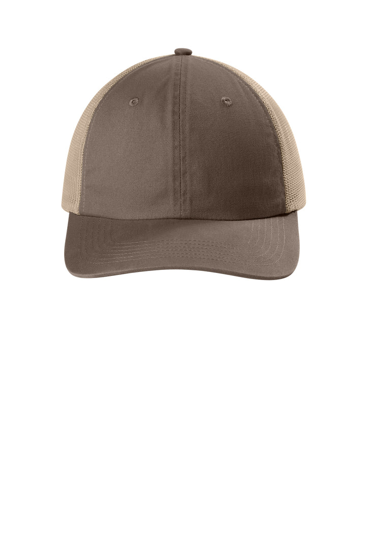 Comfort Colors Sunwashed Trucker Cap CCST0 — Espresso — front
