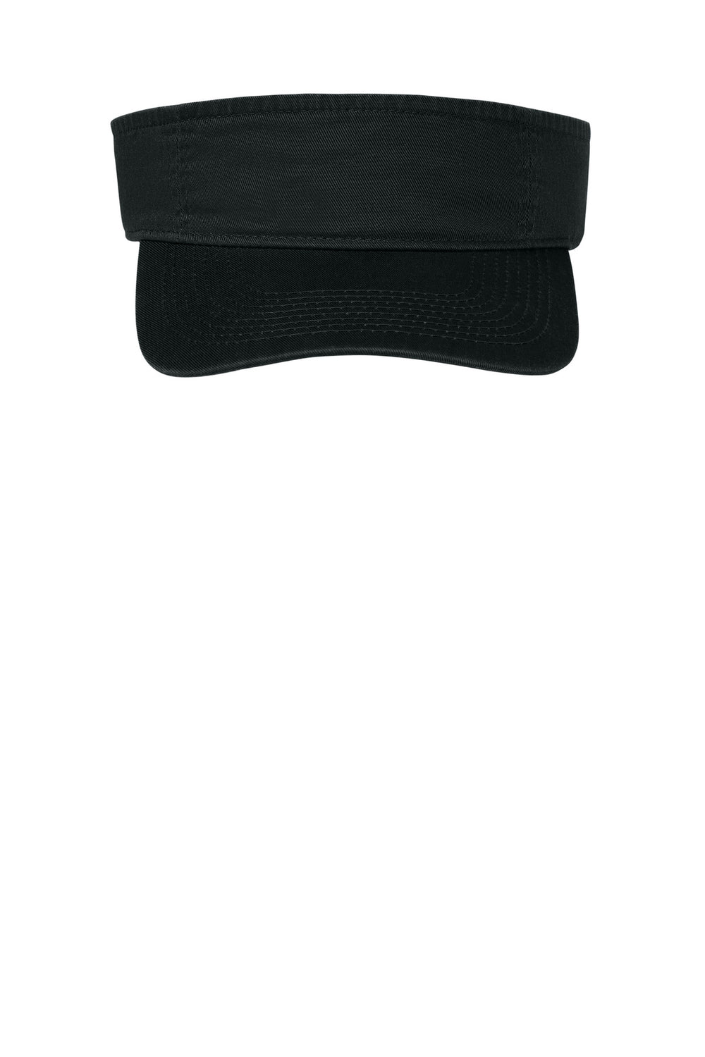 Port Authority Fashion Visor.  CP45 — Black — front