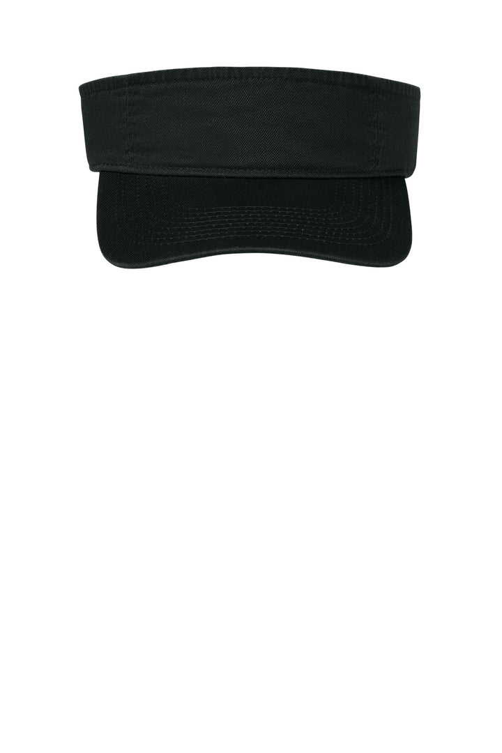 Port Authority Fashion Visor.  CP45 — Black — front
