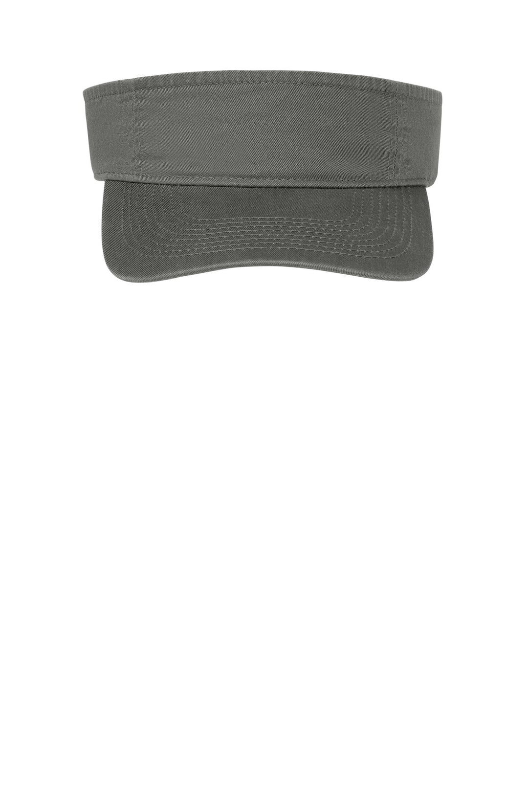 Port Authority Fashion Visor.  CP45 — Charcoal — front