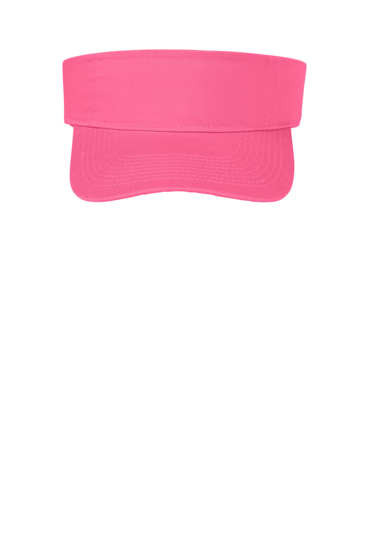 Port Authority Fashion Visor.  CP45 — Neon Pink — front