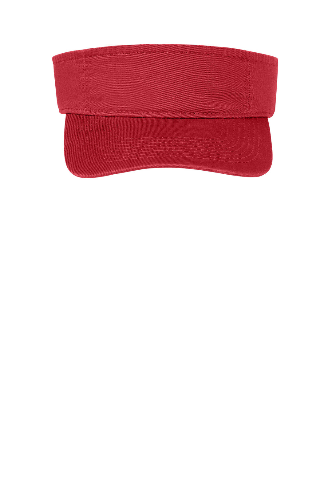 Port Authority Fashion Visor.  CP45 — Red — front