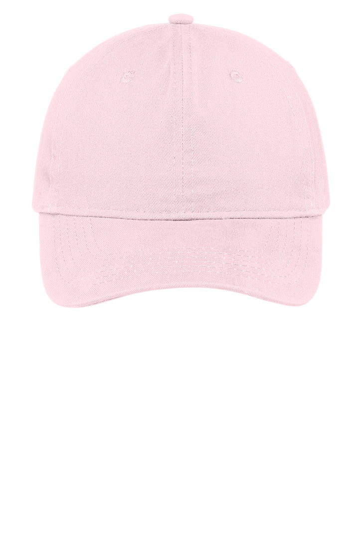 Port Authority Brushed Twill Low Profile Cap.  CP77 — Light Pink — front