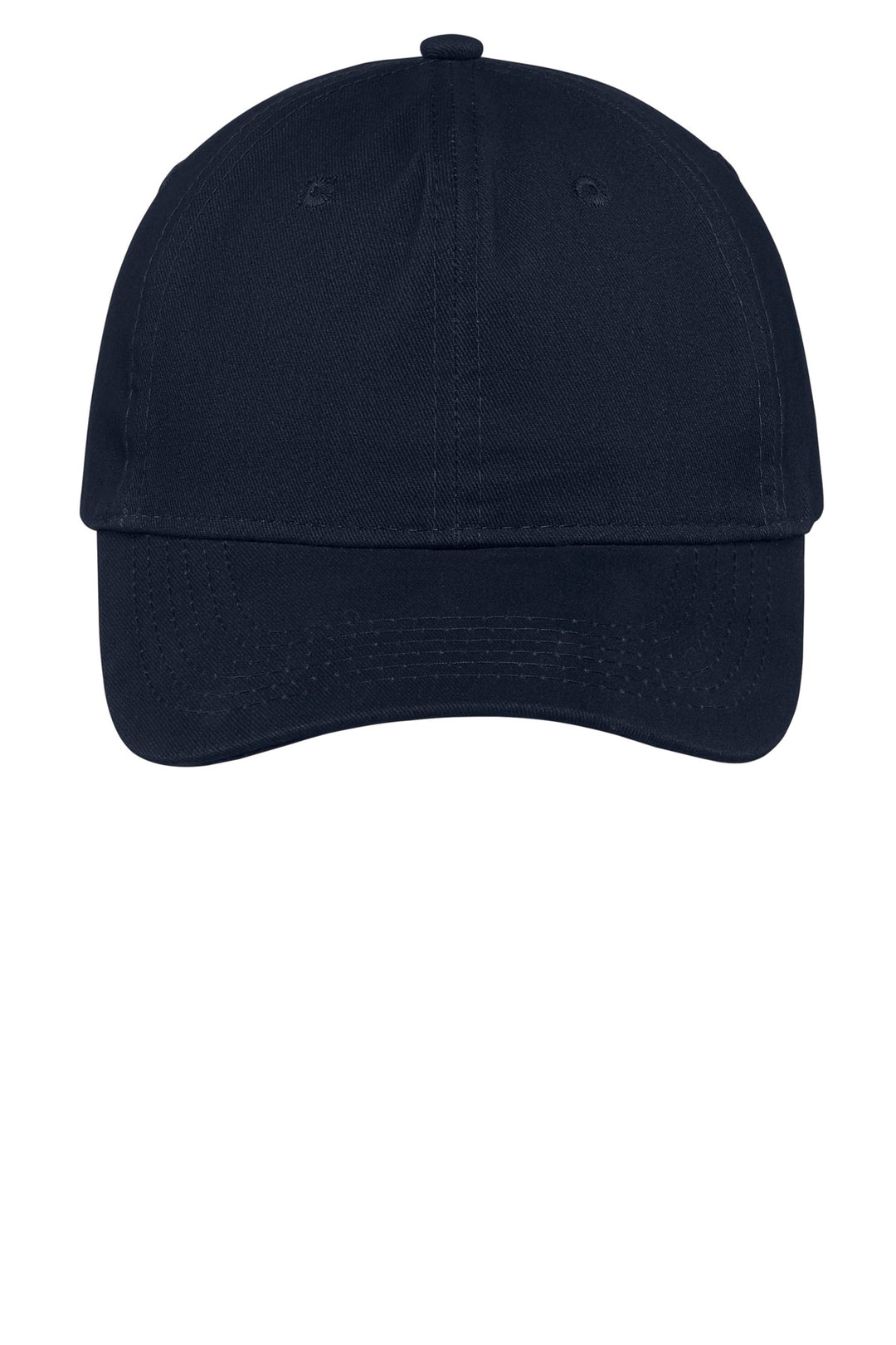 Port Authority Brushed Twill Low Profile Cap.  CP77 — Navy — front