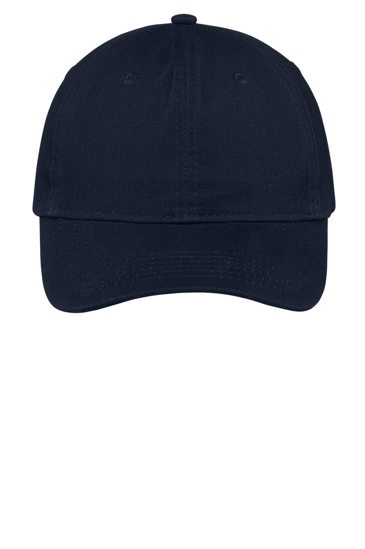 Port Authority Brushed Twill Low Profile Cap.  CP77 — Navy — front