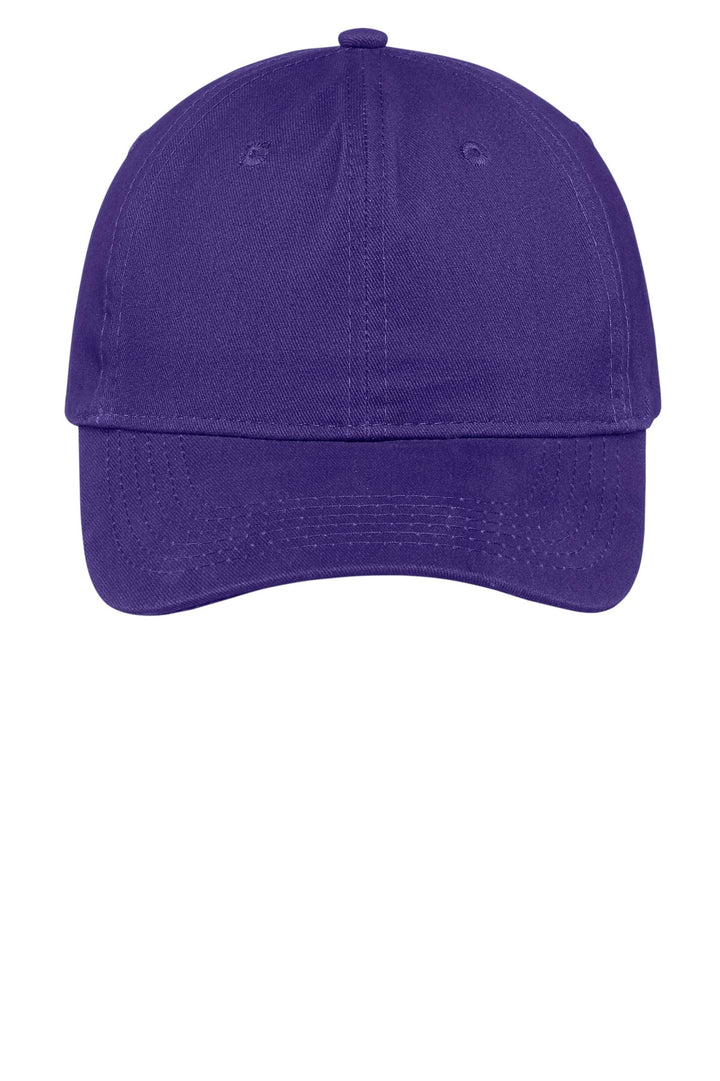 Port Authority Brushed Twill Low Profile Cap.  CP77 — Purple — front