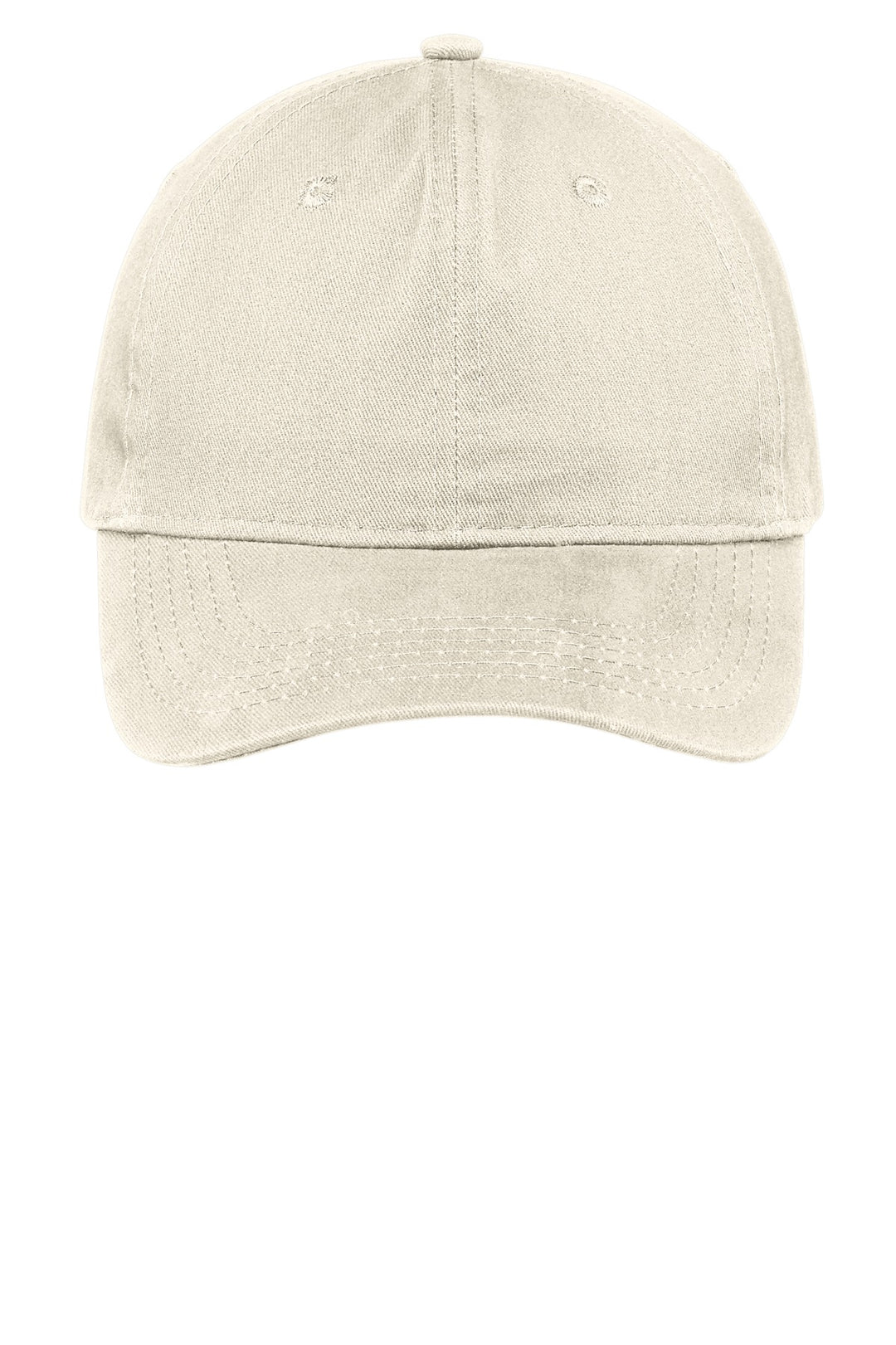 Port Authority Brushed Twill Low Profile Cap.  CP77 — Stone — front
