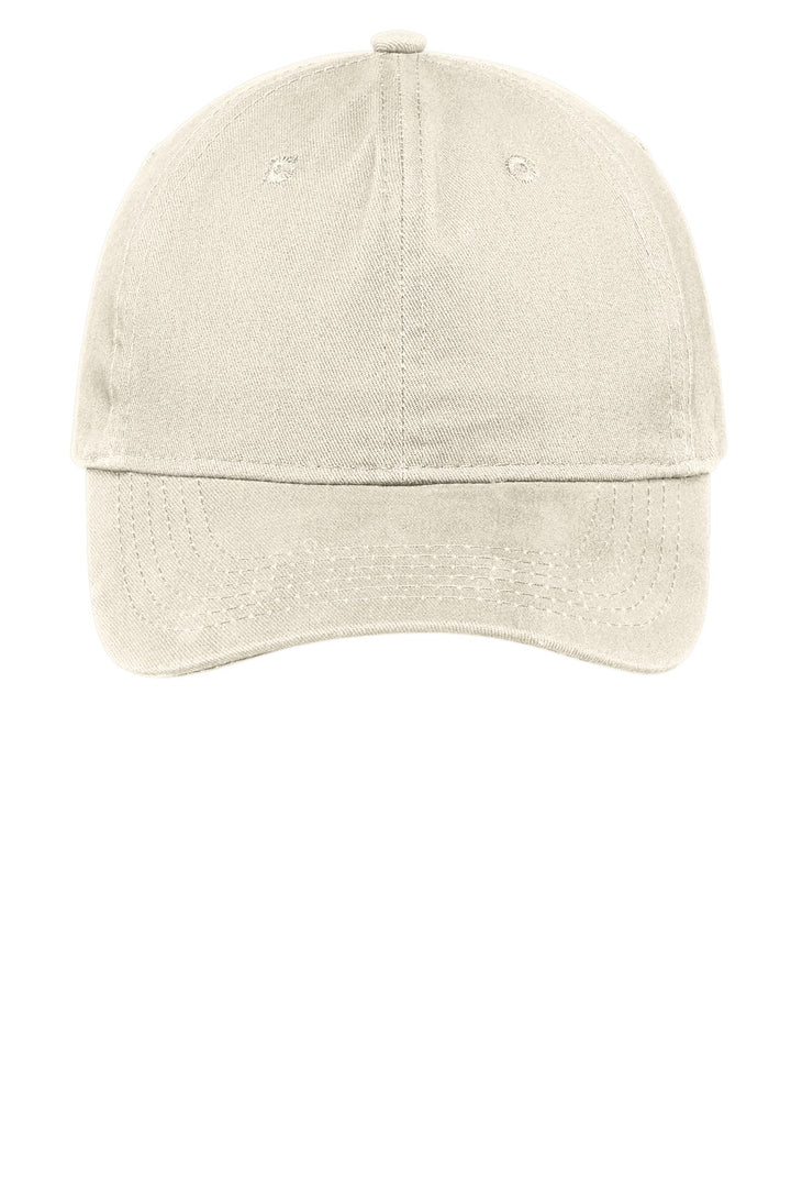 Port Authority Brushed Twill Low Profile Cap.  CP77 — Stone — front