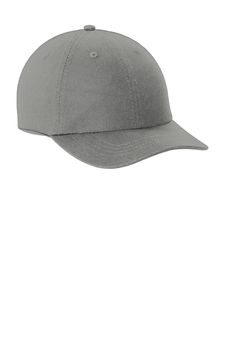 Port Authority Washed Twill Cap.  CP78 — Deep Smoke — front
