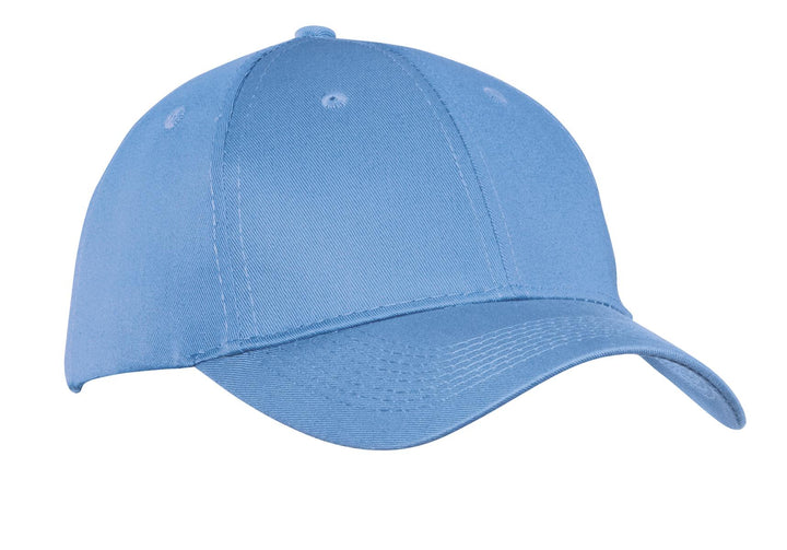 Port Authority Six-Panel Twill Cap.  CP80 — Carolina Blue — front