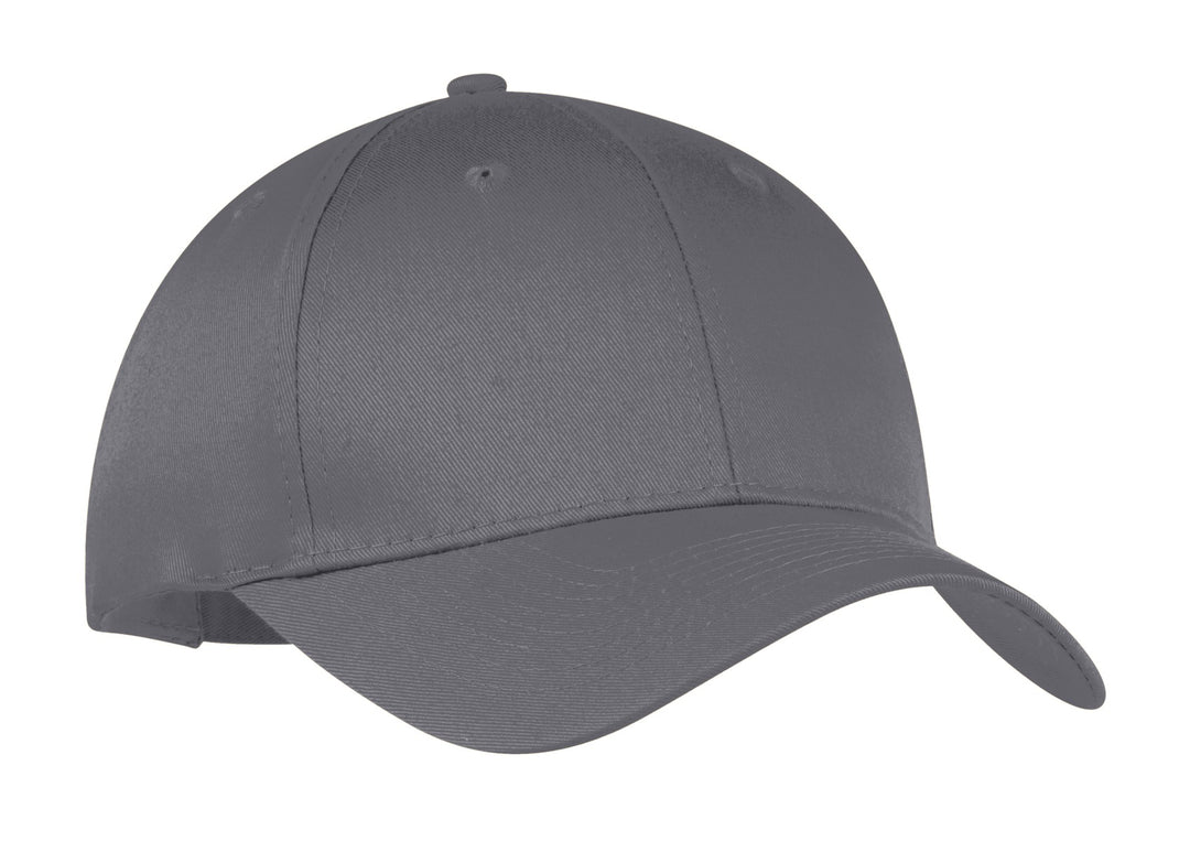 Port Authority Six-Panel Twill Cap.  CP80 — Charcoal — front