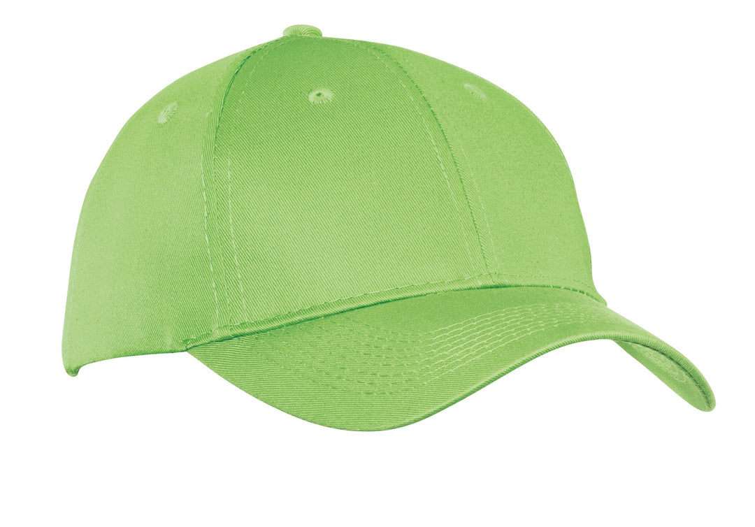 Port Authority Six-Panel Twill Cap.  CP80 — Lime — front