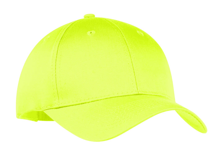 Port Authority Six-Panel Twill Cap.  CP80 — Neon Yellow — front