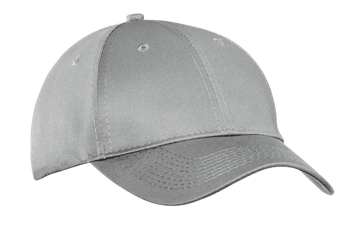 Port Authority Six-Panel Twill Cap.  CP80 — Silver — front