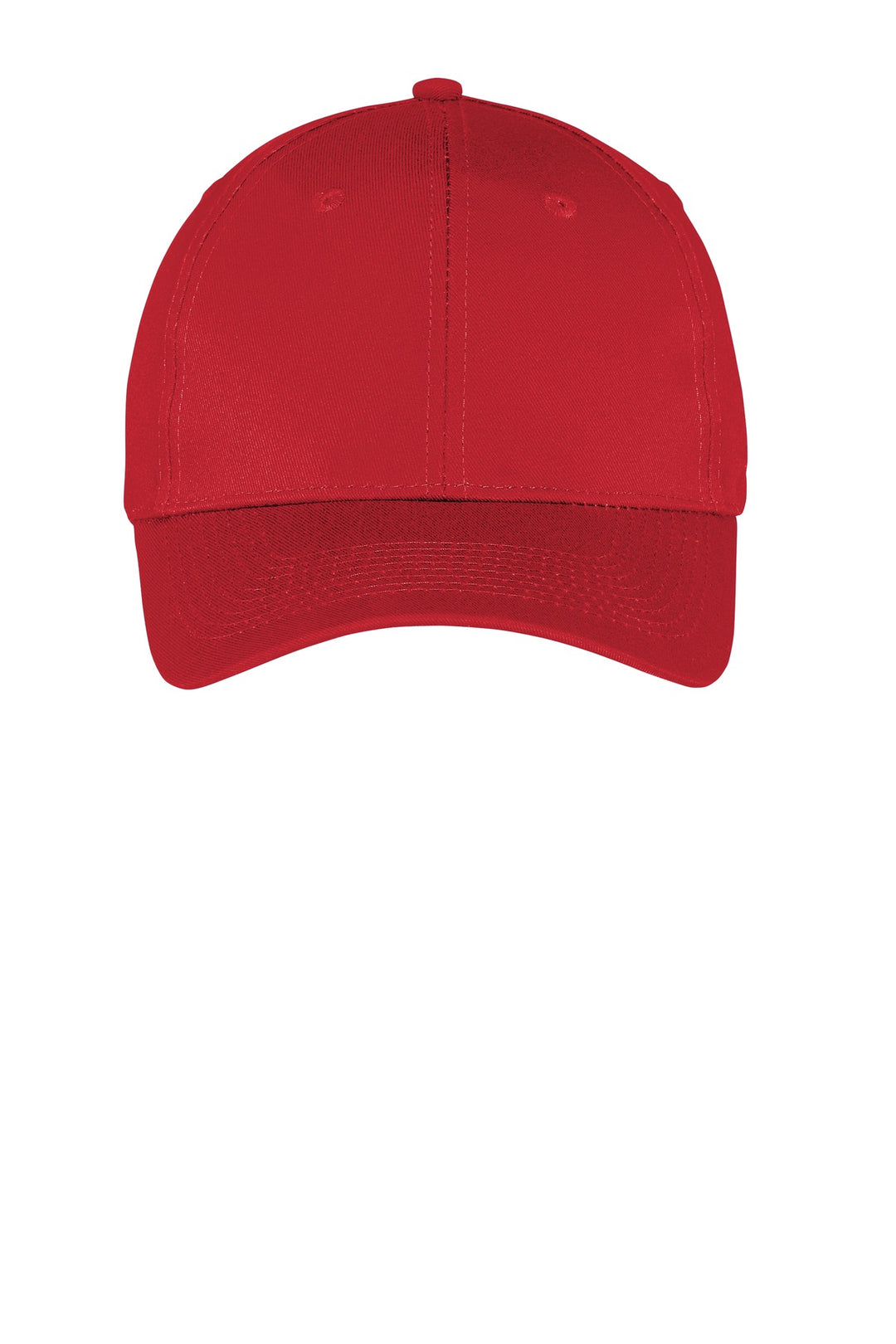 Port Authority Six-Panel Twill Cap.  CP80 — True Red — front